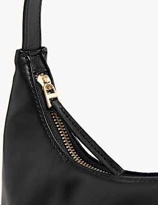 Faux Leather Underarm Shoulder Bag