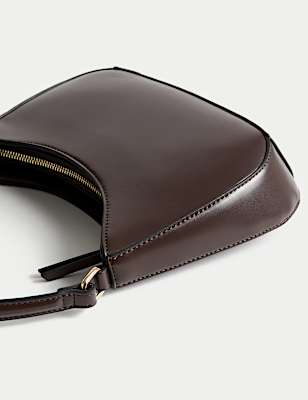 Faux Leather Underarm Bag