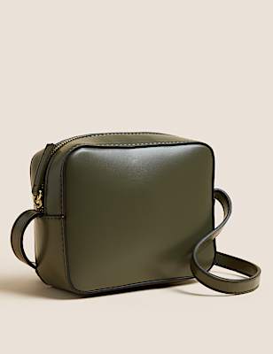 Faux Leather Cross Body Bag