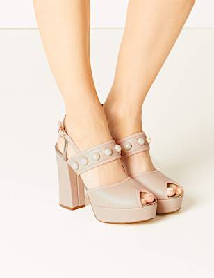 The Natalie Peep Toe Shoes