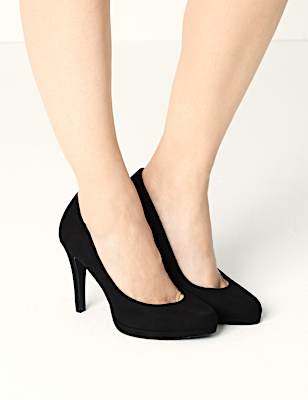 Stiletto Heel Platform Court Shoes