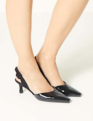 Kitten Heel Slingback Shoes