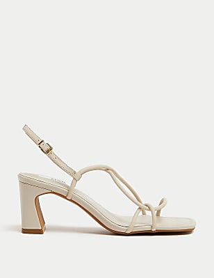 Leather Strappy Statement Sandals