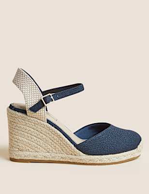 Ankle Strap Wedge Espadrilles