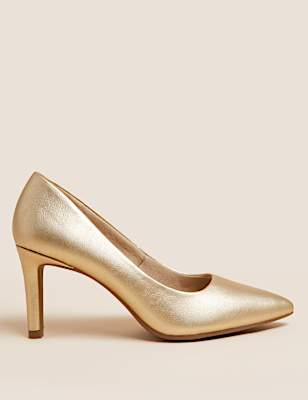 Stiletto Heel Pointed Court Shoes