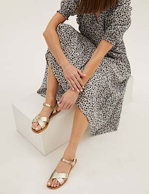 Leather Open Toe Sandals