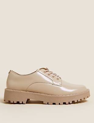 Wide Fit Leather Lace Up Shoes