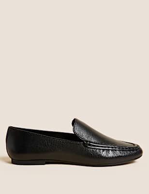 Leather Flat Loafers