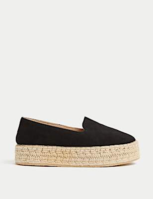 Suede Flatform Espadrilles