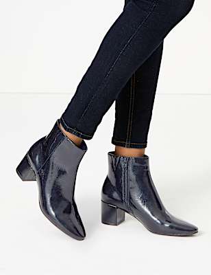 Block Heel Ankle Boots