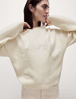 Slogan Crew Neck Jumper