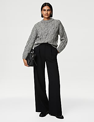 Cable Knit Crew Neck Jumper