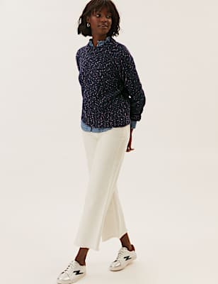 Textured Crew Neck Jumper