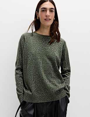 Cashmilon Sparkle Crew Neck Jumper