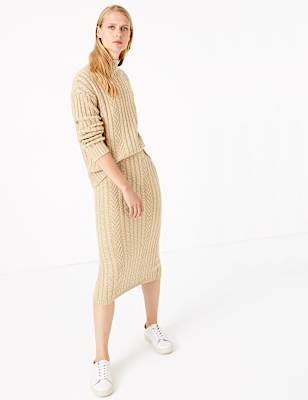 Knitted Midi Skirt