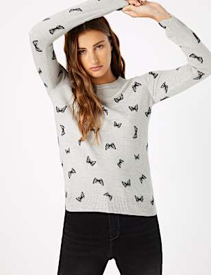 Butterfly Print Jumper