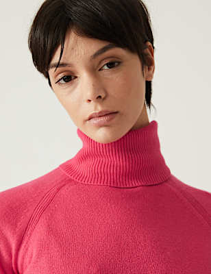 Supersoft Roll Neck Balloon Sleeve Jumper