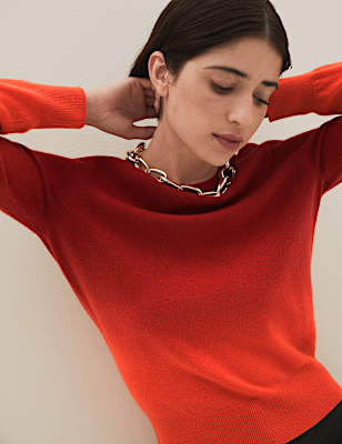 Pure Cashmere Ombre Crew Neck Jumper
