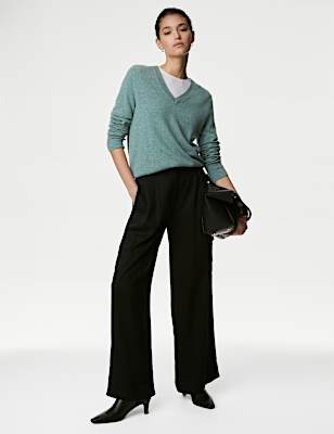 Pure Cashmere V-Neck Jumper