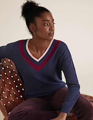 Soft Touch V-Neck Relaxed Jumper