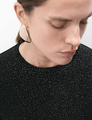 Merino Wool Rich Knitted Top with Cashmere