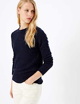 Wool Rich Textured Jumper