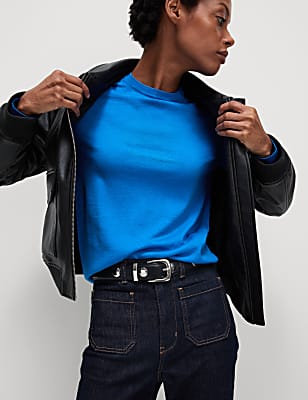 Pure Merino Wool Crew Neck Jumper