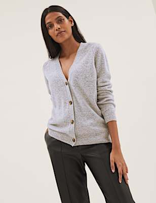 Wool Rich V-Neck Cardigan