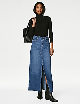 Viscose Mix Textured High Neck Jumper