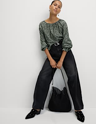 Lyocell Rich Printed Blouse