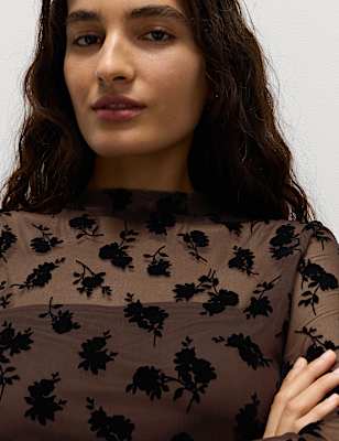 Flock Fitted Mesh Top