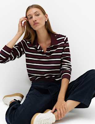 Cotton Rich Striped Rugby Top