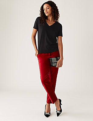 Cotton Modal Blend Embellished T-Shirt