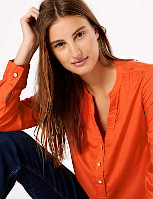 Button Detail Blouse