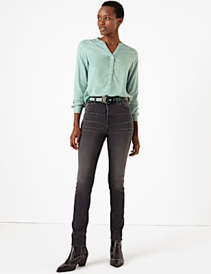 V-Neck Popover Blouse