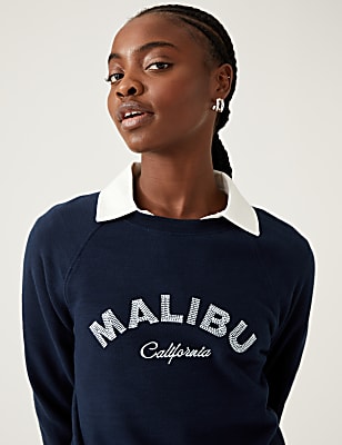 Pure Cotton Printed Sweatshirt