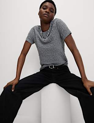 Cotton Rich Textured Top