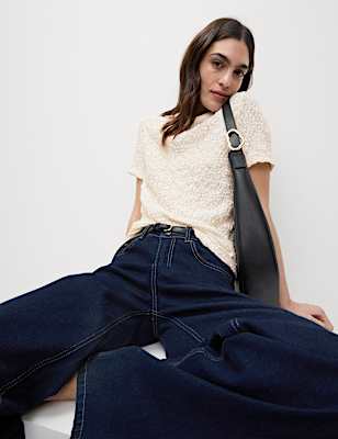 Cotton Rich Textured Top