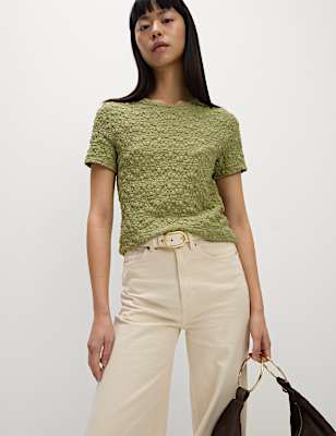 Cotton Rich Textured Top