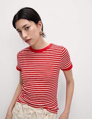 Cotton Rich Striped T-Shirt