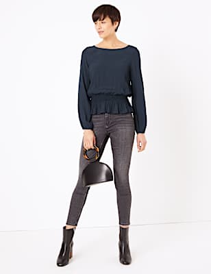 Smocked Waist Blouse