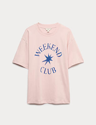 Cotton Rich Graphic Oversized T-Shirt