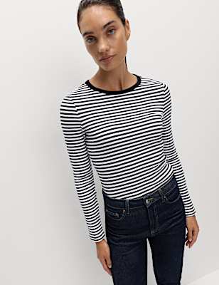 Cotton Rich Ribbed Top