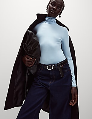 Cosy Funnel Neck Slim Fit Top