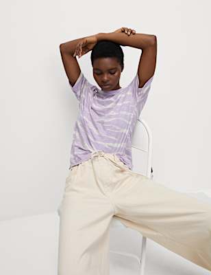 Cotton Modal Blend Printed T-Shirt