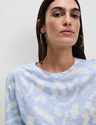 Cotton Modal Blend Printed T-Shirt