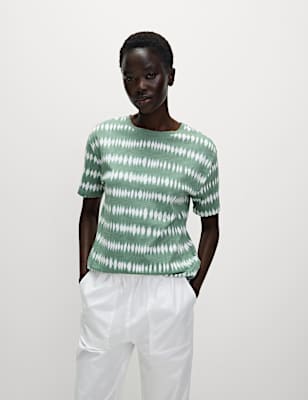 Cotton Modal Blend Printed T-Shirt