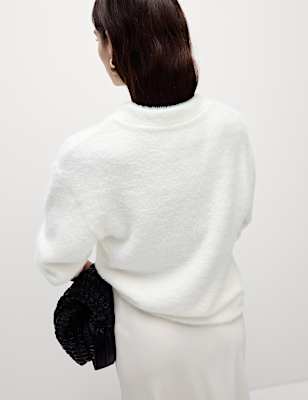 Cosy Textured Crew Neck Sweat-shirt