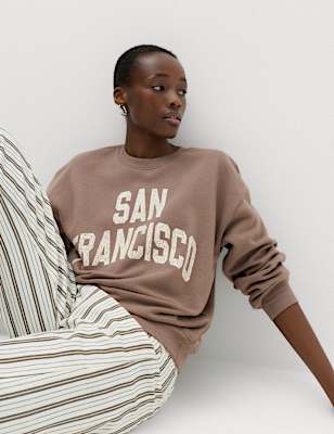 Cotton Rich Graphic Sweatshirt