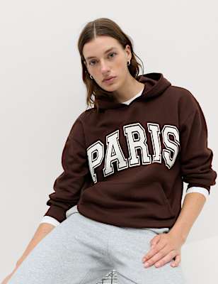 Cotton Rich Graphic Hoodie